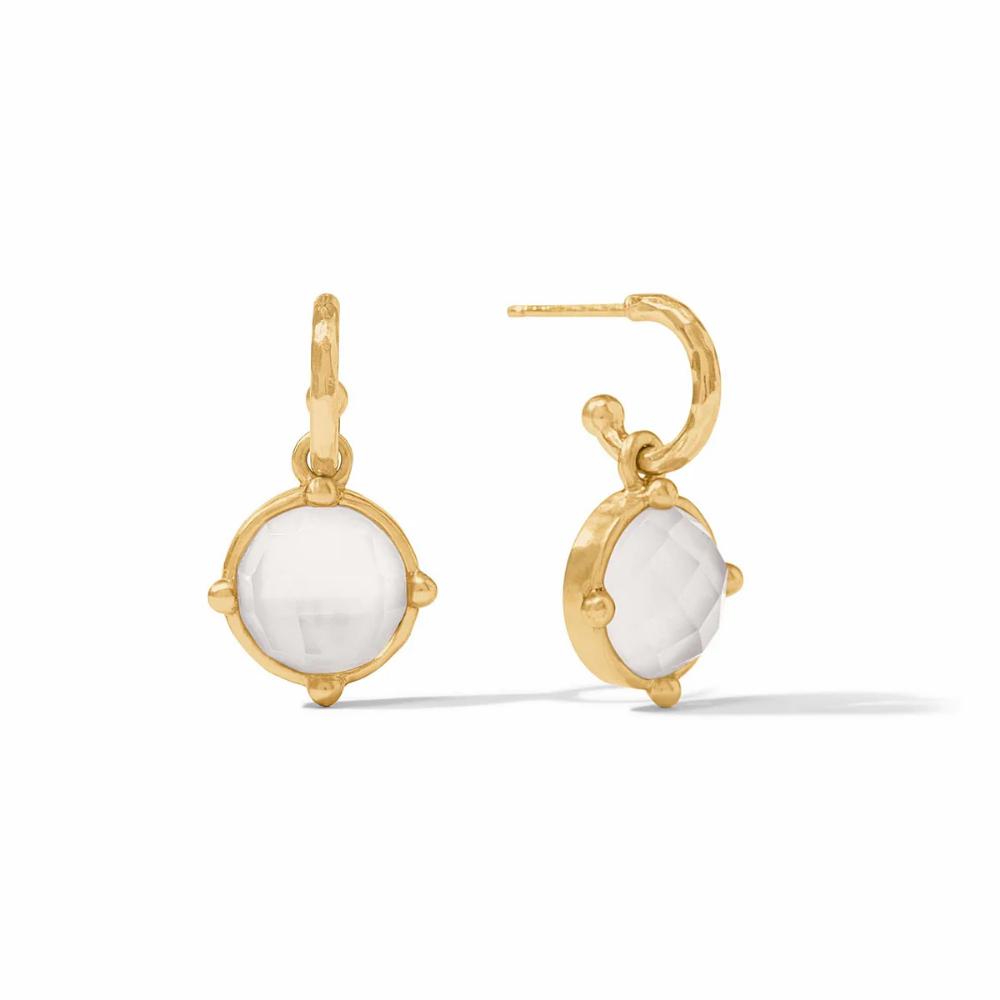 Julie Vos Fashionable Honeybee Hoop and Charm Earrings for Women