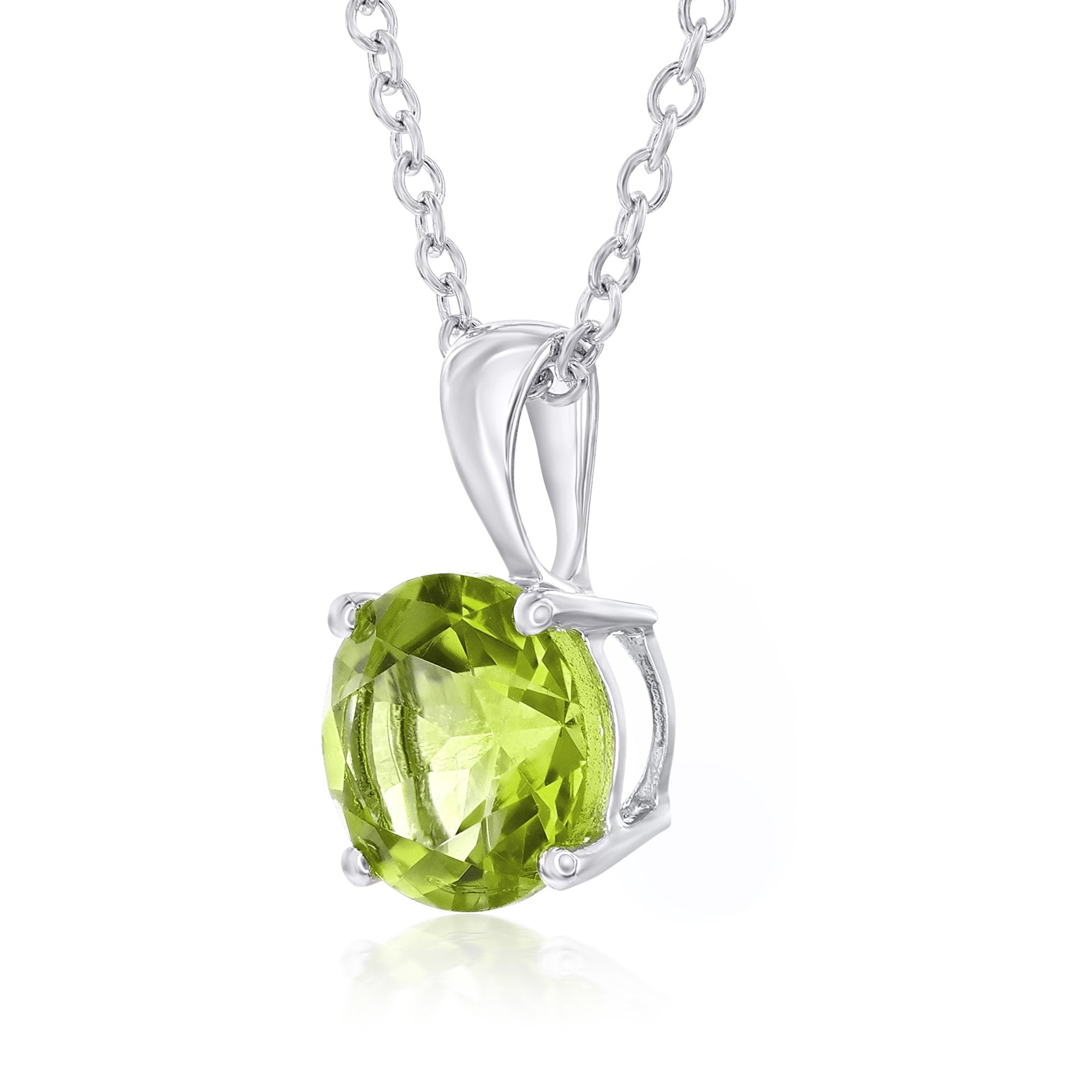 Smyth Jewelers 14k Gold Peridot Gemstone Pendant Necklace for Fashion Lovers