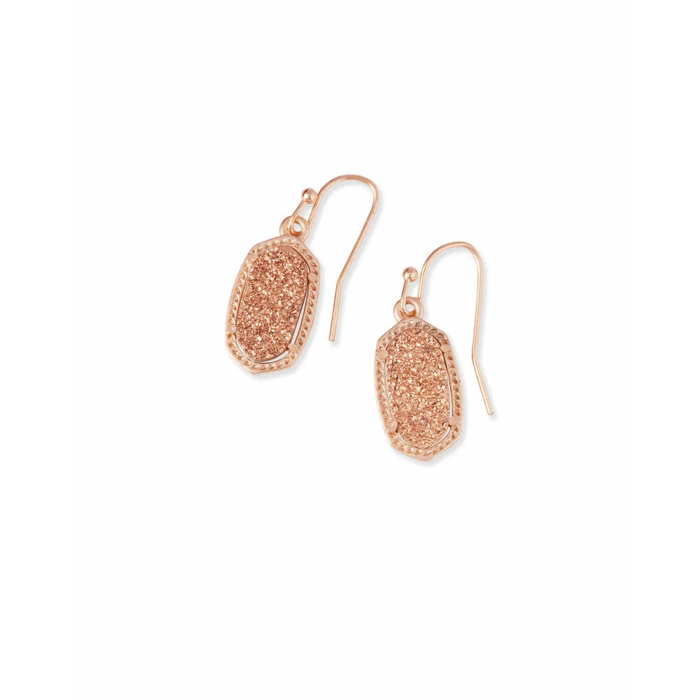 Kendra Scott Lee Rose Gold Drusy Drop Earrings - Exquisite Rose Gold Earrings for Everyday Wear