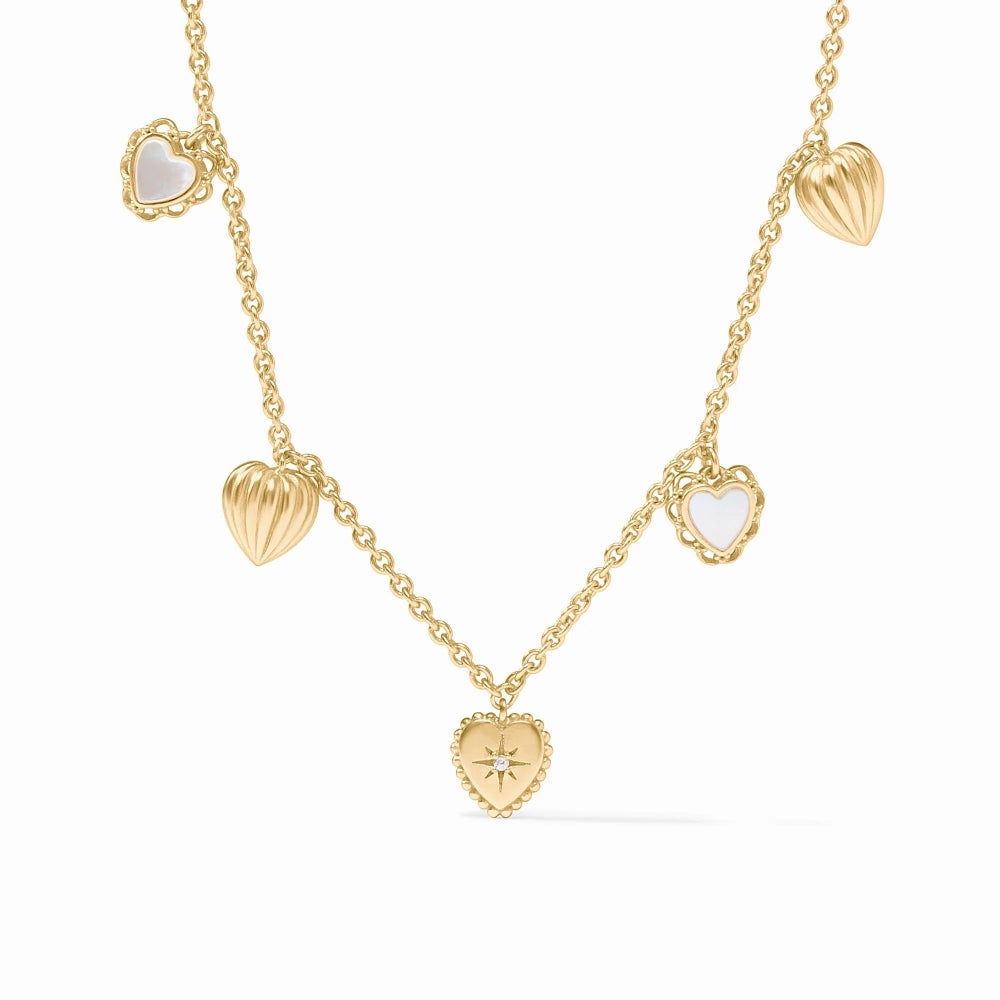 Julie Vos Delicate Heart Charm Necklace - A Timeless Jewelry Piece