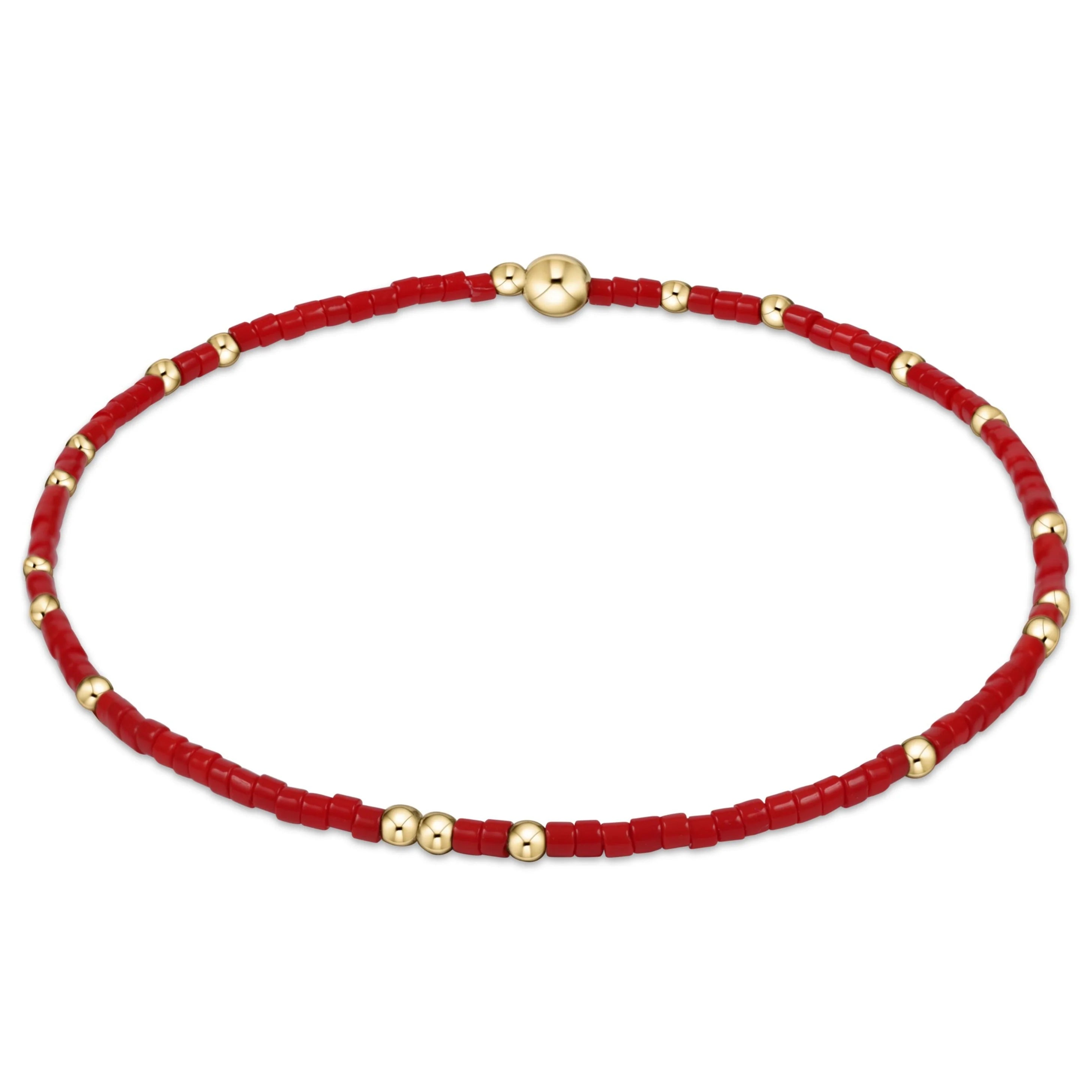 enewton 5.5-inch egirl Style Gameday Bracelet - Solid Unwritten Hope Design with 14kt Gold-Filled Beads
