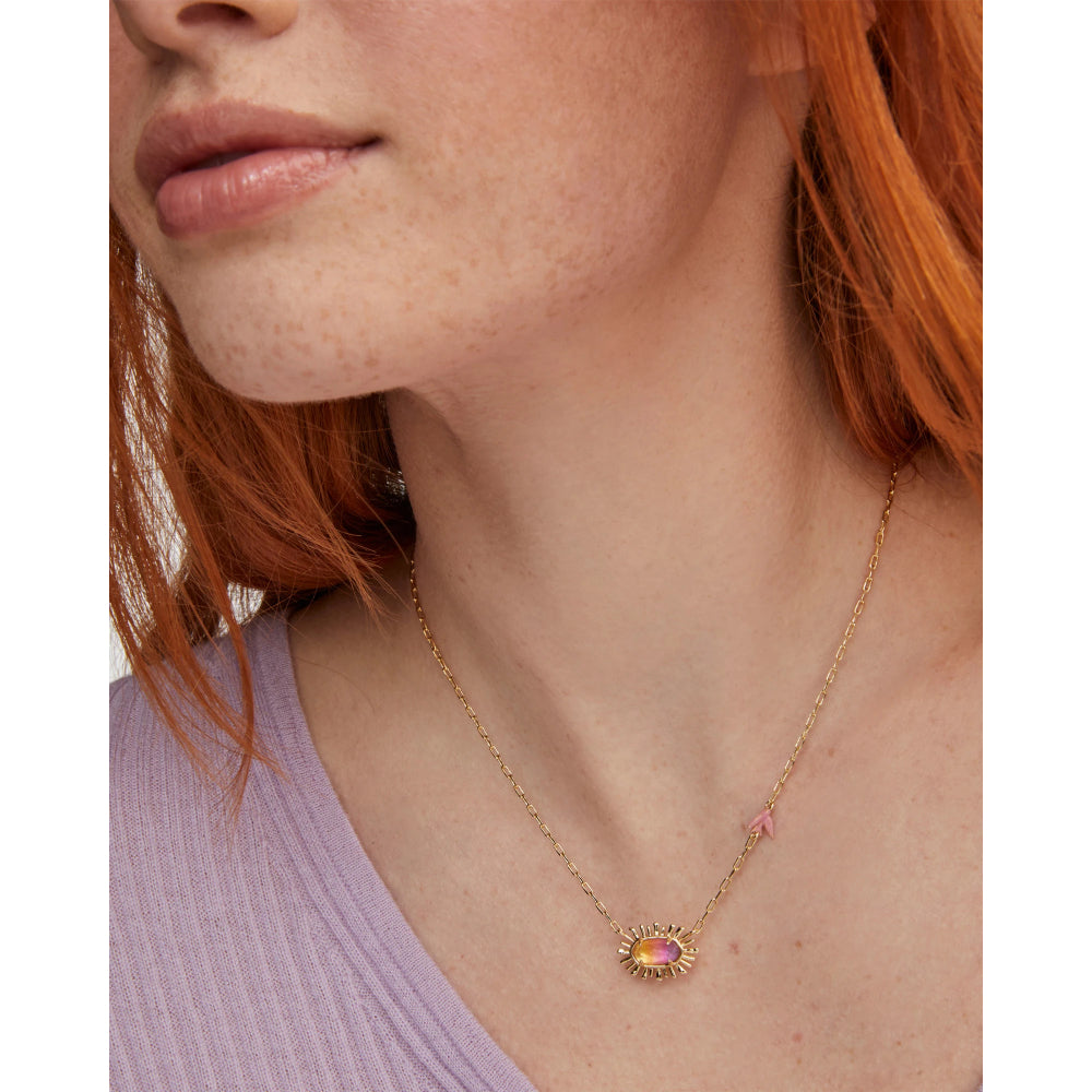 Kendra Scott Gold Elisa Bird Short Pendant Necklace - A Springtime Delight