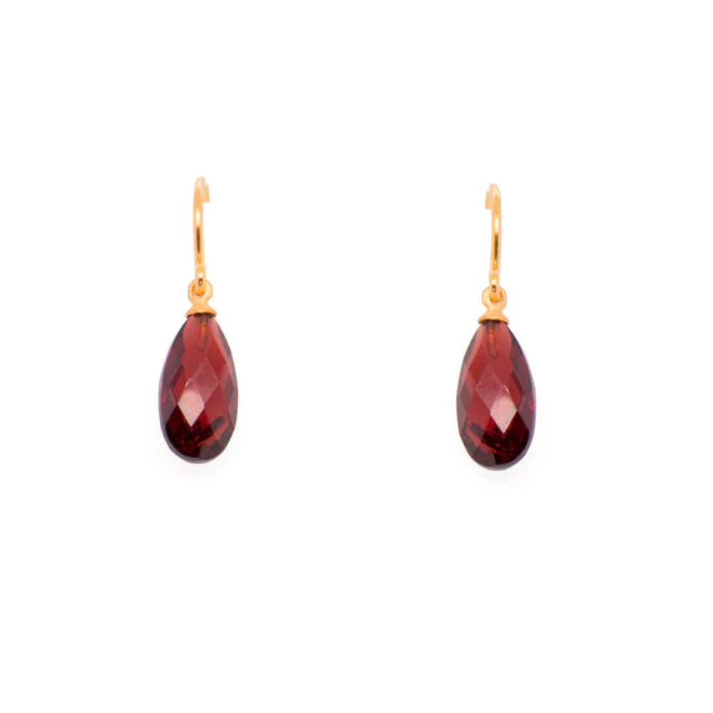 Joyla Exquisite Faceted Gemstone Decorative Signature Wire Earrings for Women