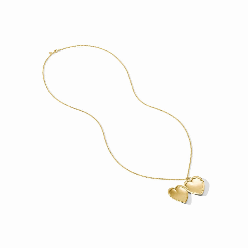 Julie Vos Fashionable Puffy Heart-shaped Locket Necklace for Women