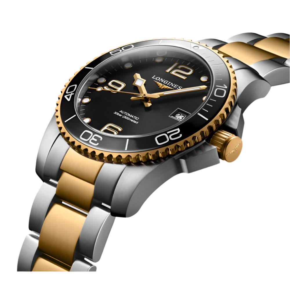 Longines HydroConquest 41mm Automatic Stainless Steel and Yellow PVD Coated Two-Tone Men's and Women's Sports Watch