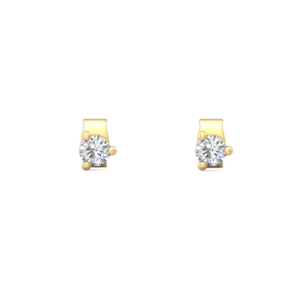 Smyth 18k Gold and Diamond Classic Stud Earrings - Exquisite Jewelry Pieces