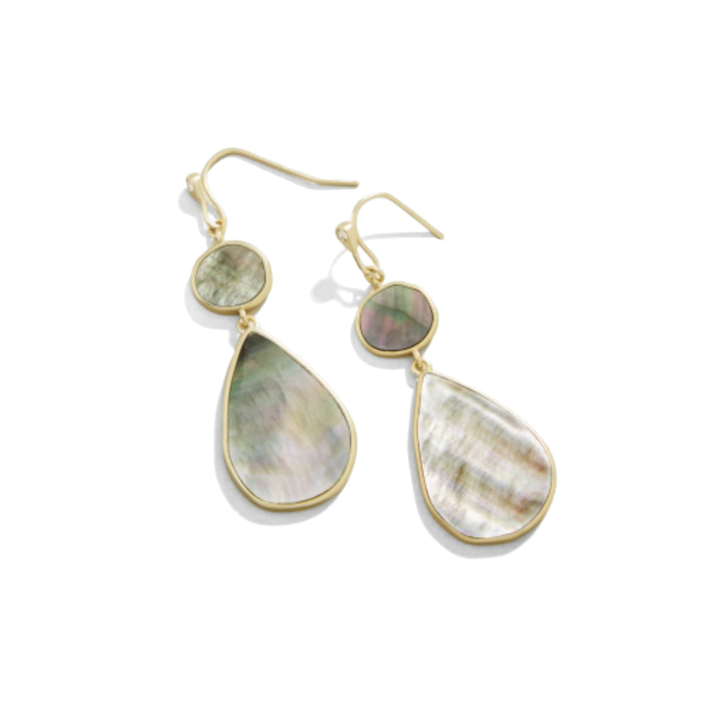 Stunning Grey Mother-of-Pearl Spartina Batina Lightweight Earrings