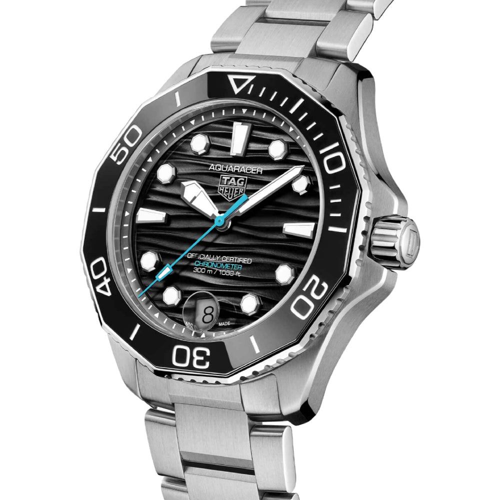 TAG Heuer Professional 300 Aquaracer Date Watch with Black Dial