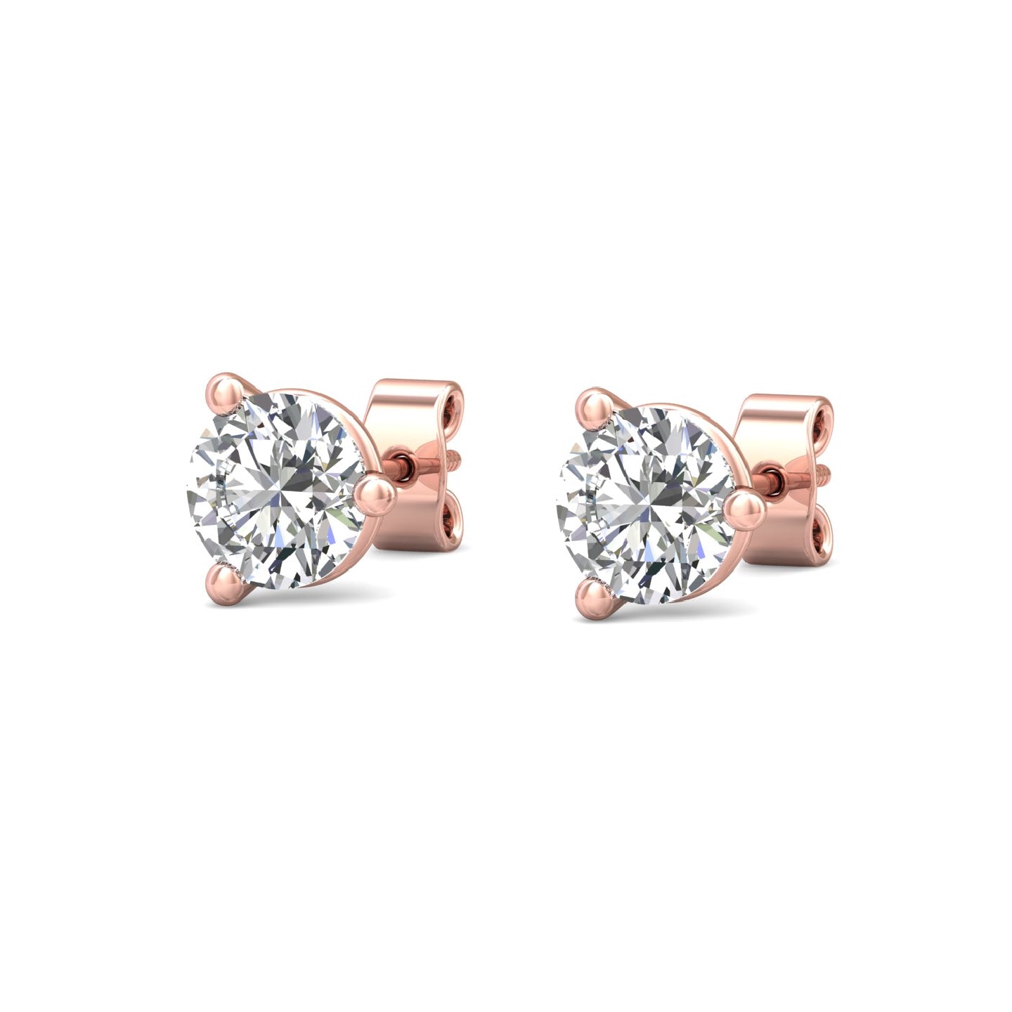 Smyth 18k Gold and Diamond Classic Stud Earrings - Exquisite Jewelry Pieces