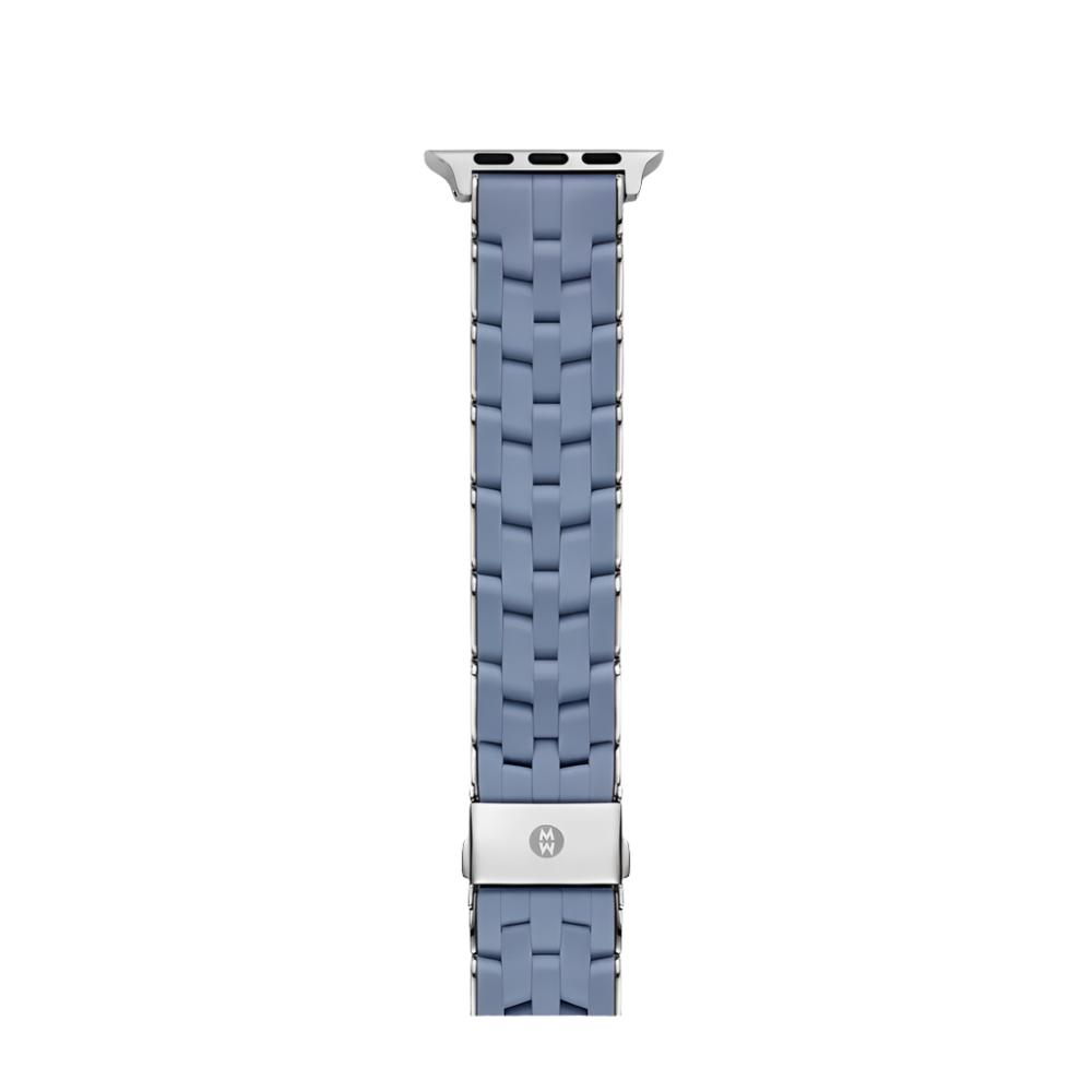 Michele Dusk Blue Silicone Replacement Band for Apple Watch® Series 1 - 9 and Apple Watch® Ultra 1 - 2, Also Compatible with 20mm Samsung Galaxy Watch®