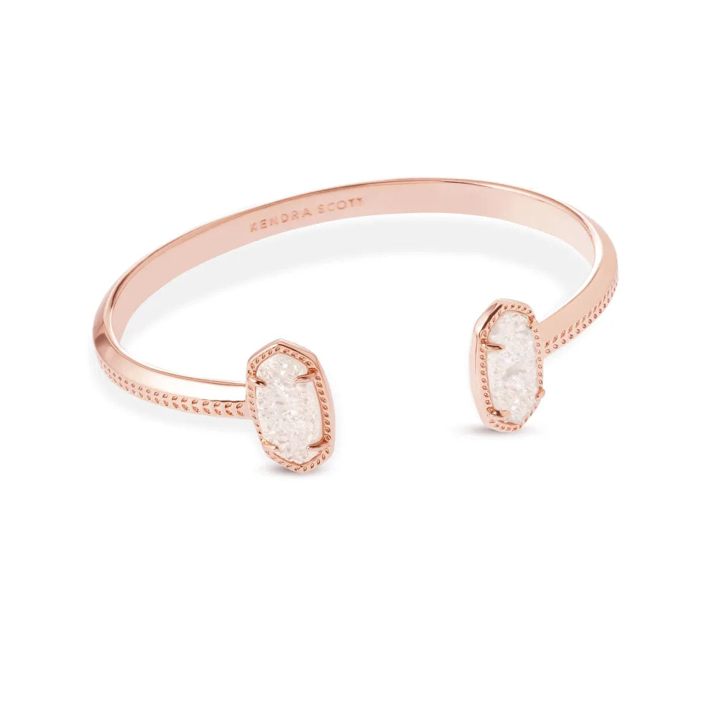 Kendra Scott Iridescent Drusy Elton Pinch Cuff Bracelet