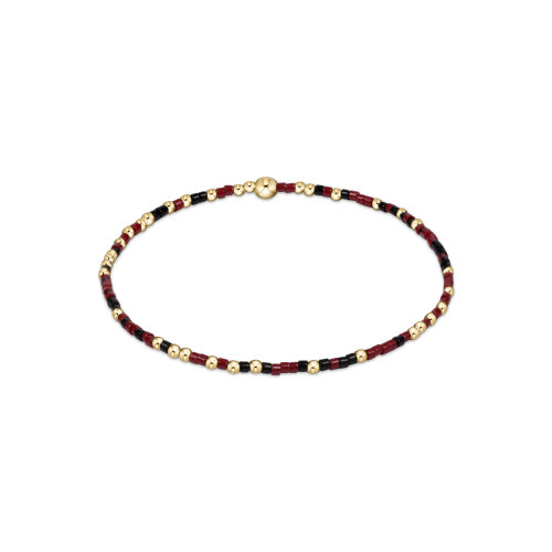 enewton 5.5-inch egirl Gameday Bracelet with Unwritten Hope Design in Wine Onyx Color