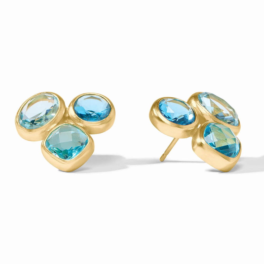 Julie Vos Exquisite Kaleidoscope Style Statement Stud Earrings
