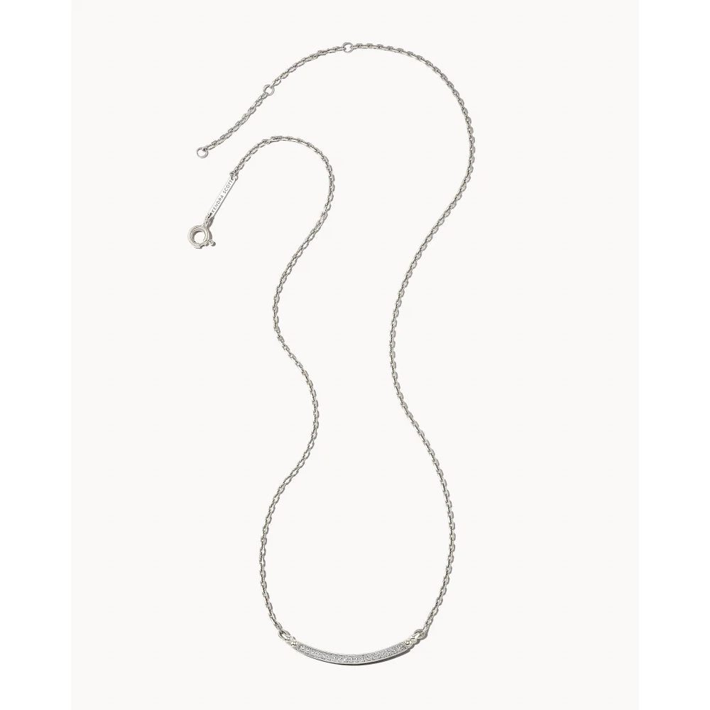 Kendra Scott 14k Gold Ott Pendant Necklace with White Diamonds